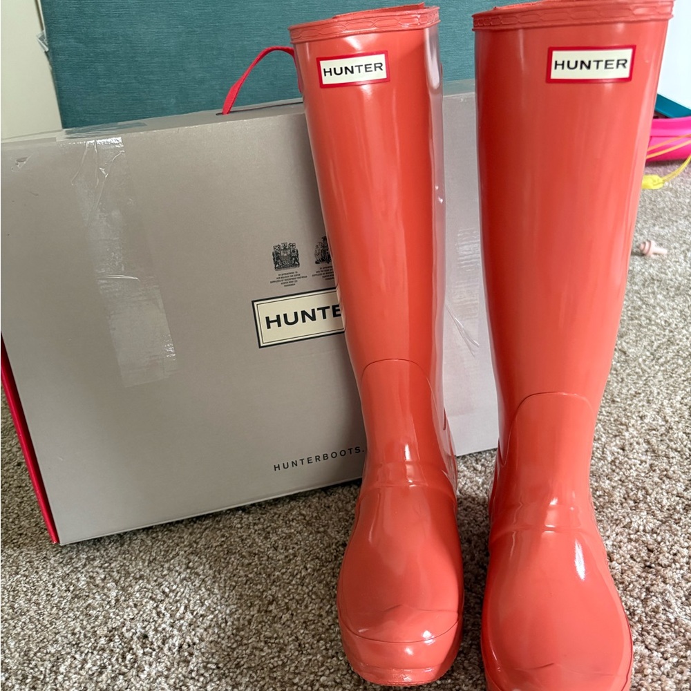 Hunter Red Rain Boots